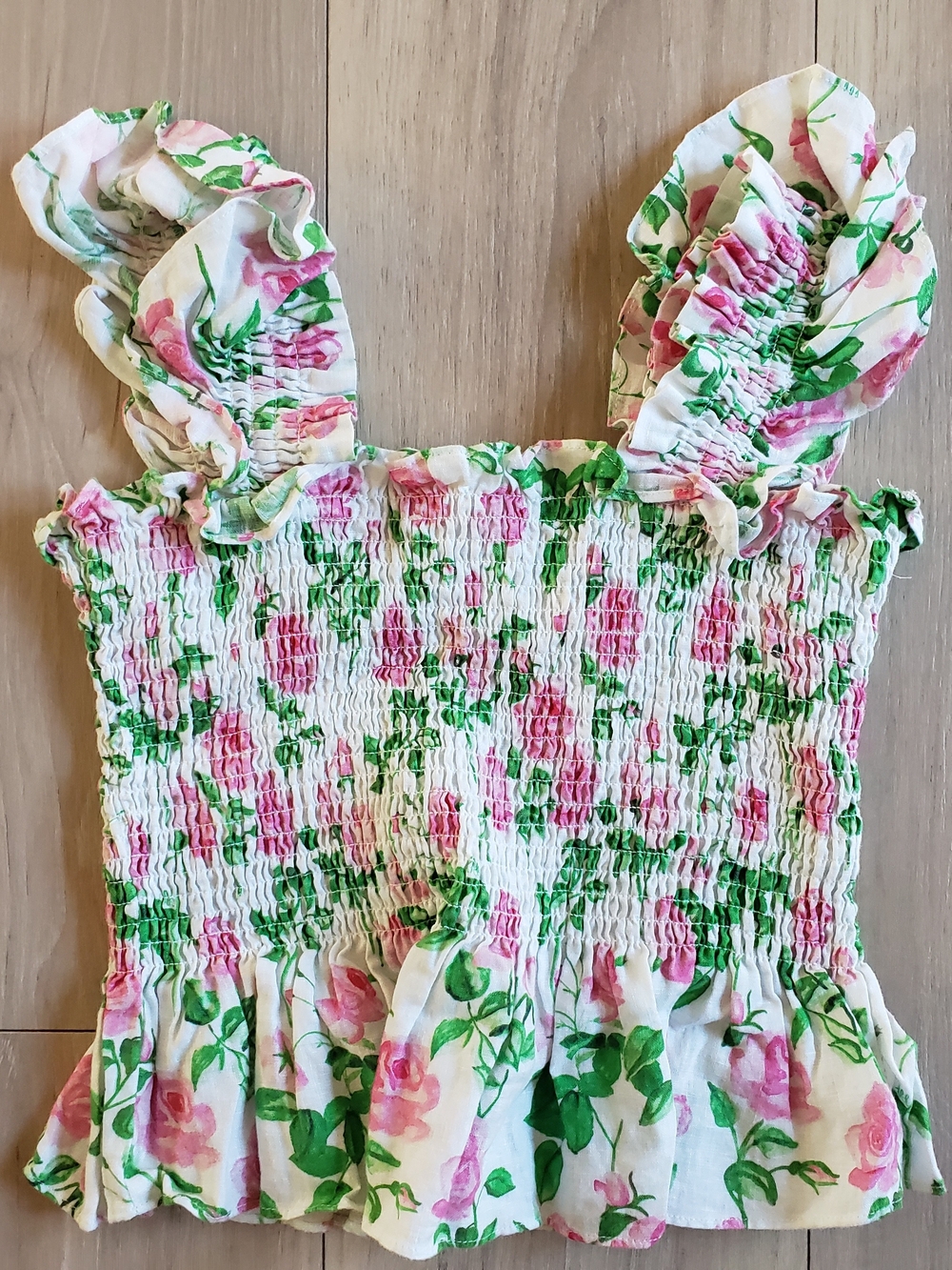 Hill House Linen Paz Top Womens Small Floral